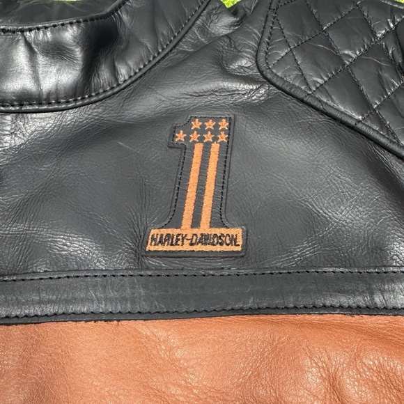 Harley Davidson Victory Sweep Size XXL Leather Jacket Black 98012-21VM **READ** - Picture 3 of 11